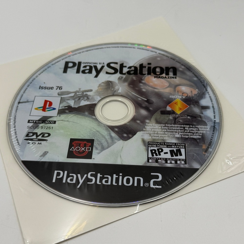 Sony PS2 OPM Issue 76 Demo Disc SCUS-97251 Retro Gaming Y2K Collectible